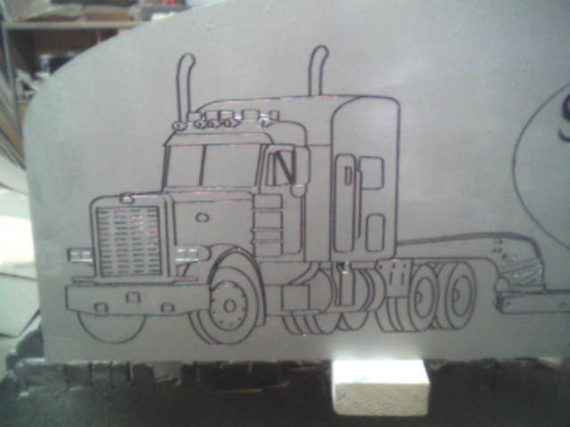 Peterbilt Sign, Close Up